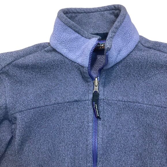 Vintage Patagonia Women’s Small Synchilla Polar Basin Jacket Full Zip Lavender - Picture 3 of 9